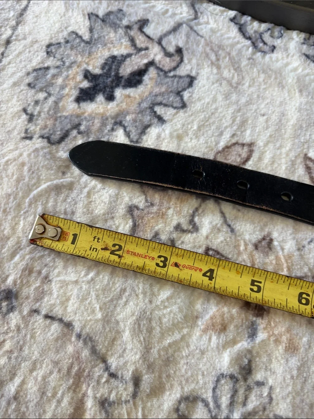 N/A black leather